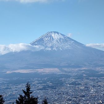 乙女峠で美しい富士が見えた！