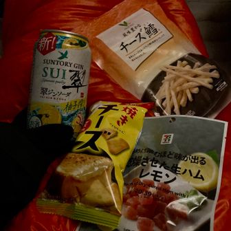 1日目は12時間行動で疲労困憊😮‍💨

アルファ米食べて、一本のお酒を夫とシェアして飲んで、おつまみを食べたら就寝

風はなかったですが、テント内でも水分はすぐ凍るくらいの寒さではありました