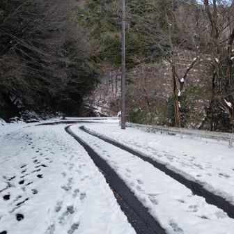 冬季閉鎖中の鈴鹿スカイライン