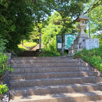 虎御前山から降りてきました。