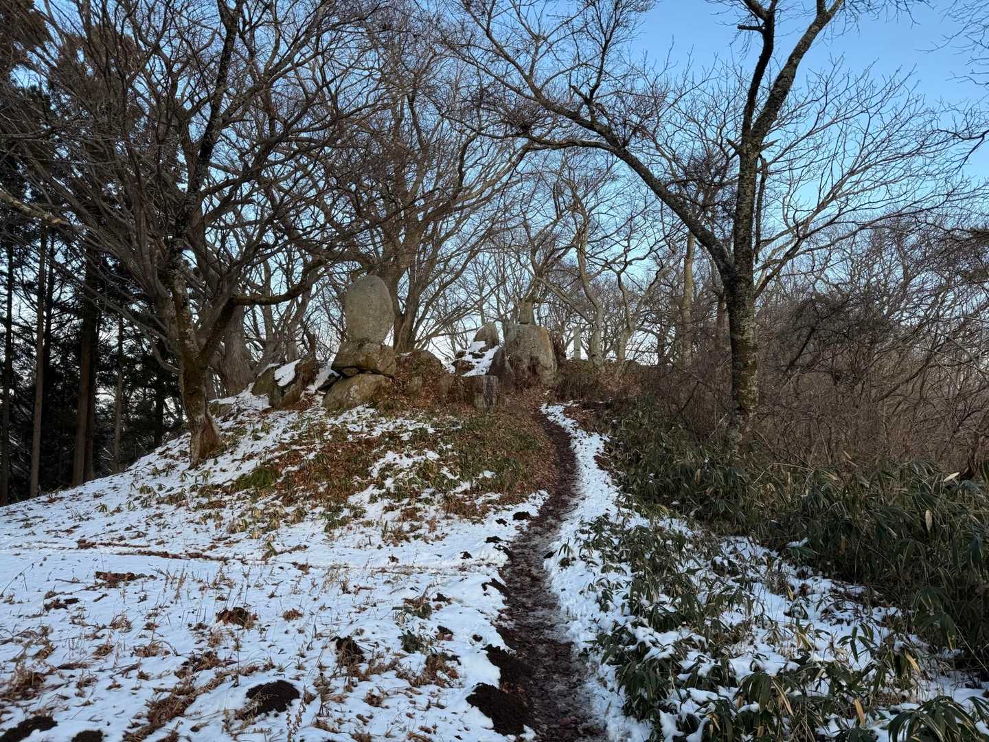 おっ宇津峰の山頂も見えてきました