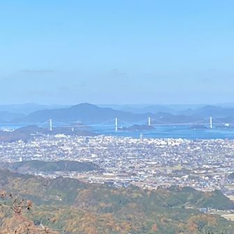 来島海峡大橋が綺麗に見えた❣️
