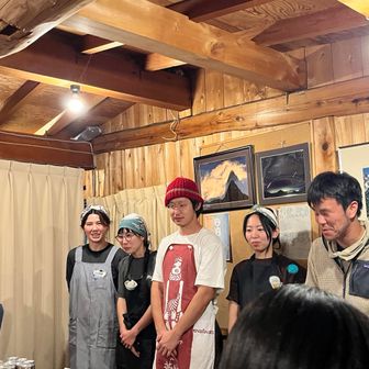 今日は小屋じめなのでスタッフ紹介
