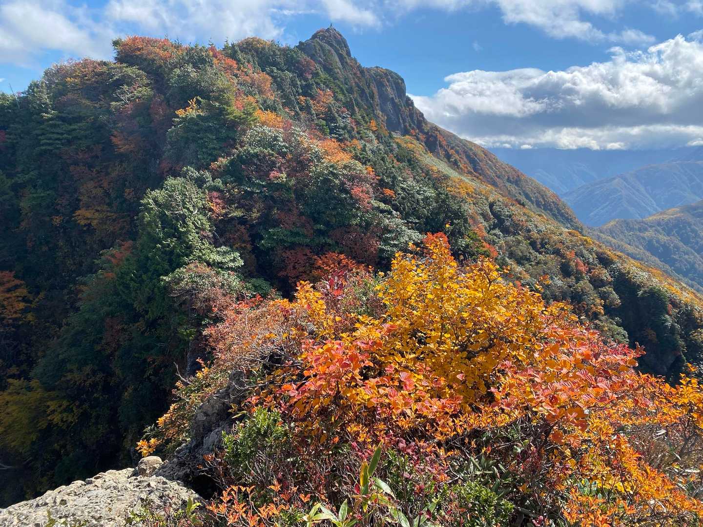 八ッ峰を進みます