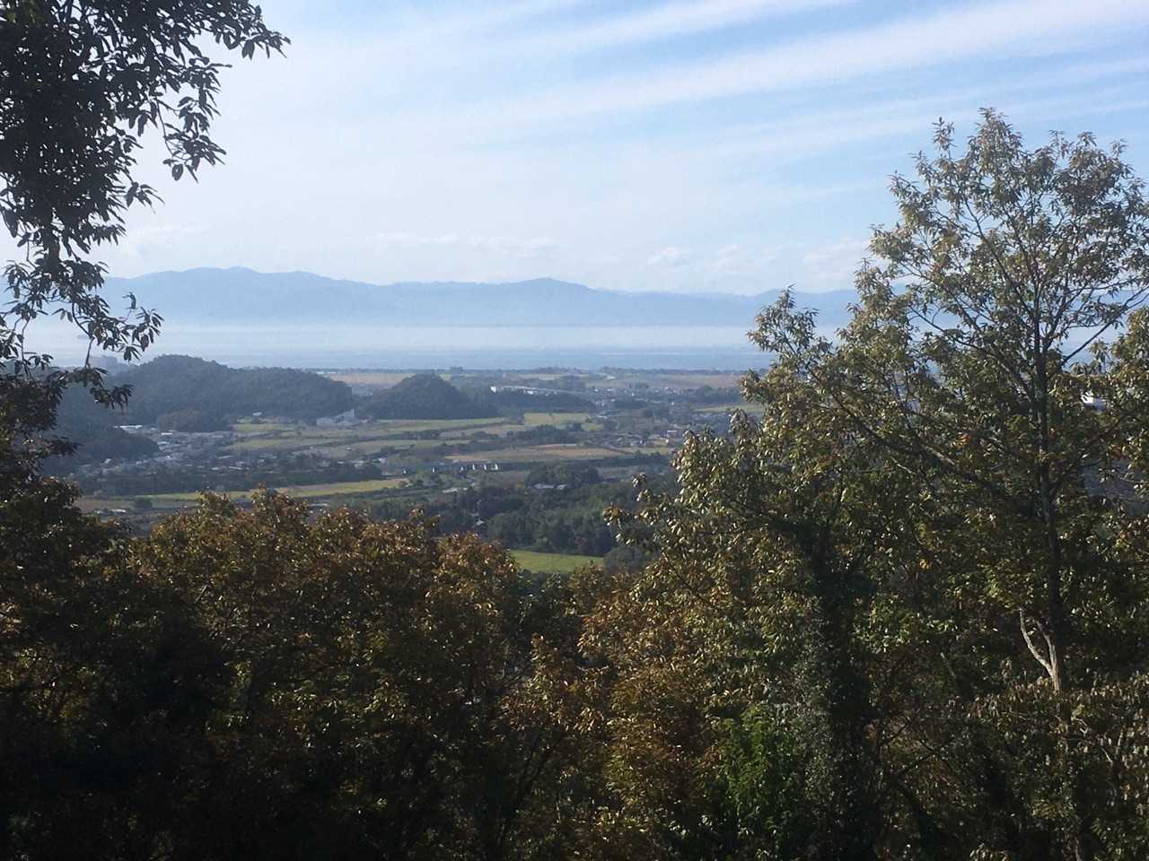 山頂から琵琶湖を👀