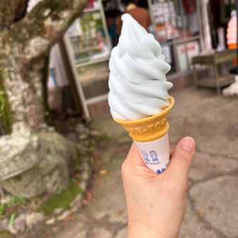 夏限定、ラムネソフト🍦
美味しい😋
９月にからは何ソフトになるのかなぁ？