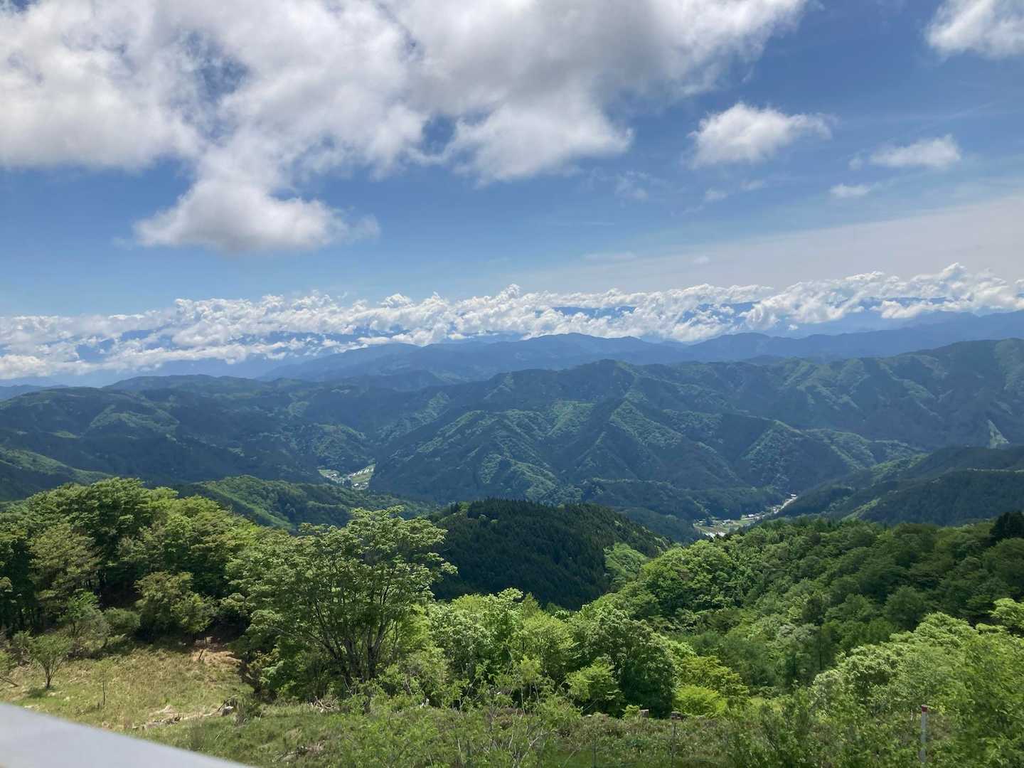 雲多めだけど、見晴らし良し👍
