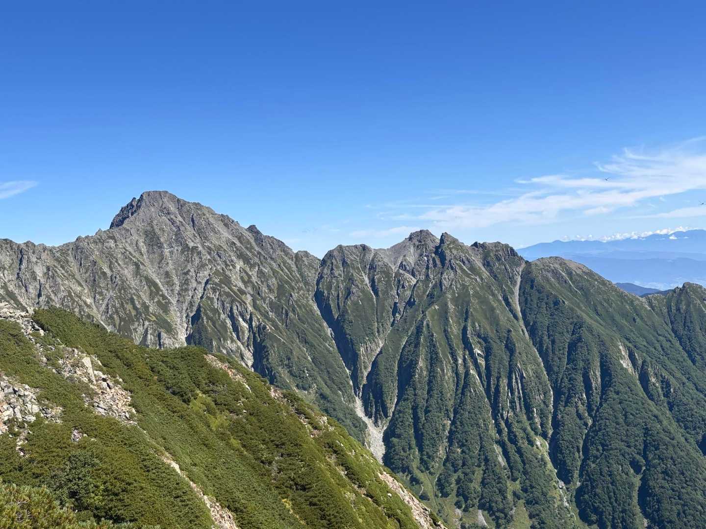 奥穂高岳から前穂高岳