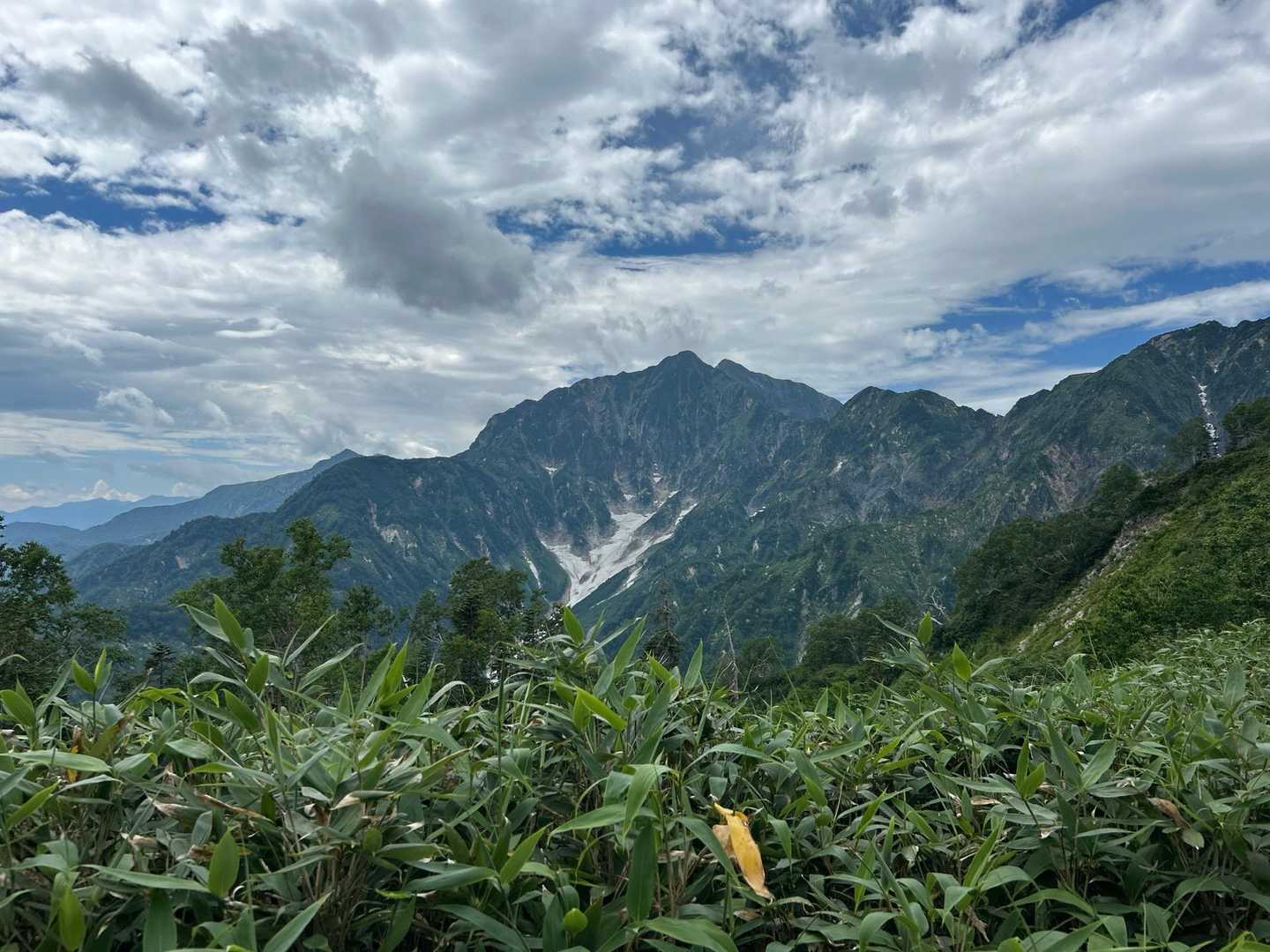 八方池山荘-唐松岳-五竜岳-小遠見山-アルプス平駅 縦走コースの写真