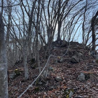久しぶりの鎖だったので楽しく登れました♬
山頂直下にも鎖あり