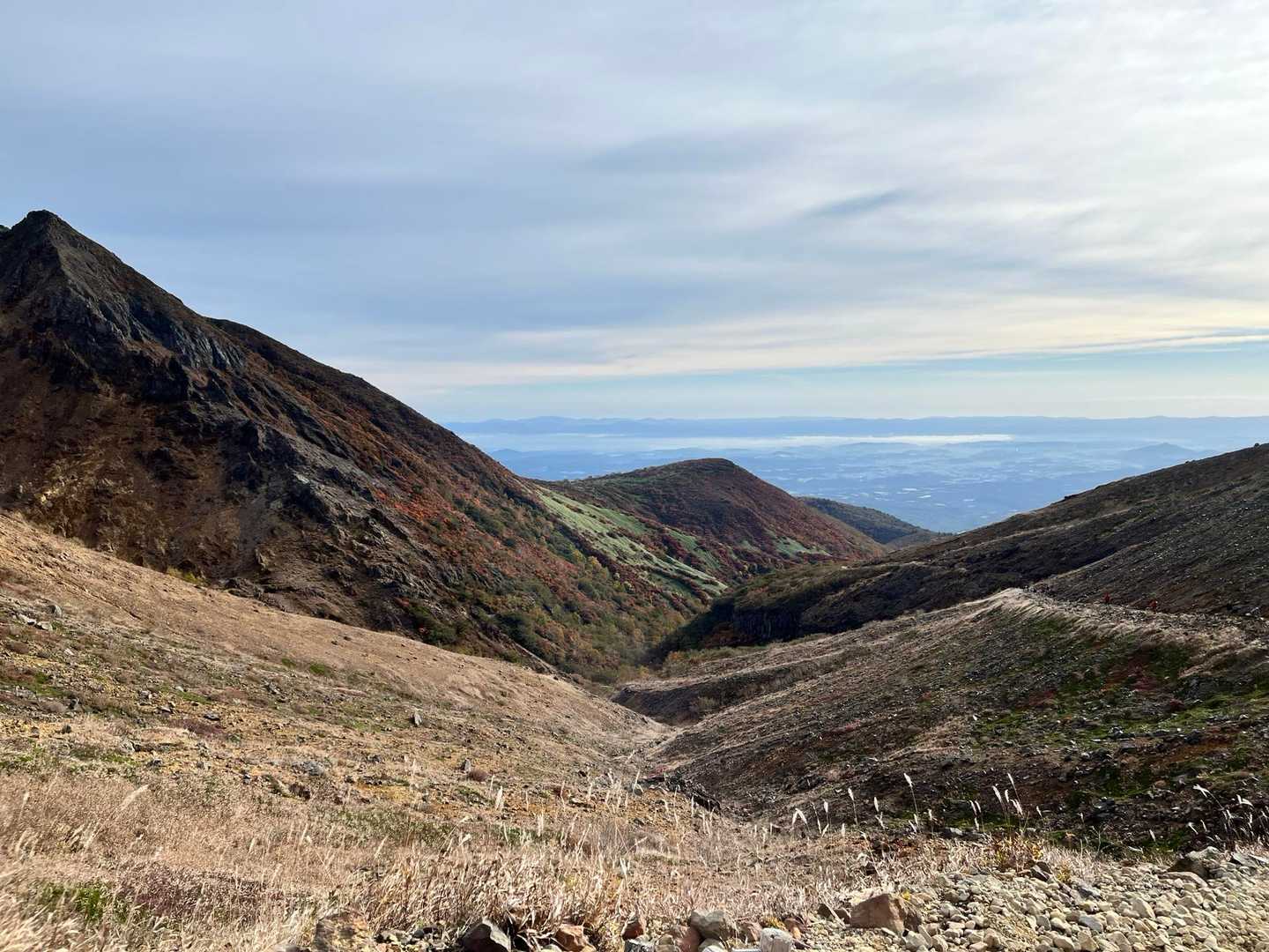 峠の茶屋登山口-朝日の肩-朝日岳-熊見曽根-1900m峰- 往復コースの写真