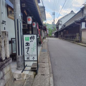 奈良で有名な柿の葉寿司🍣のお店も沢山。