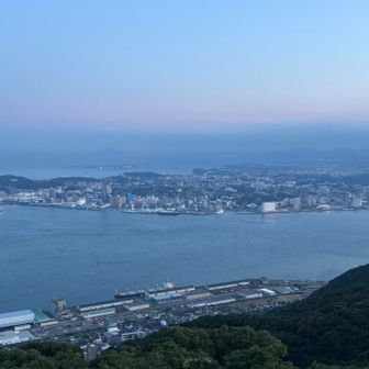 下関市街地が見える