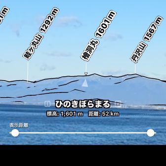 おー、檜洞丸も見える✨