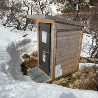 くろがね小屋の携帯トイレブースは使用可能みたい