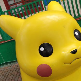 生駒山上のピカチューと再会
色あせなくピカピカ
元気でした