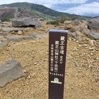 楽ちん登山をしたうしろめたさを感じる標柱