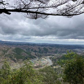 里山らしい景色に久慈川が流れてます😃