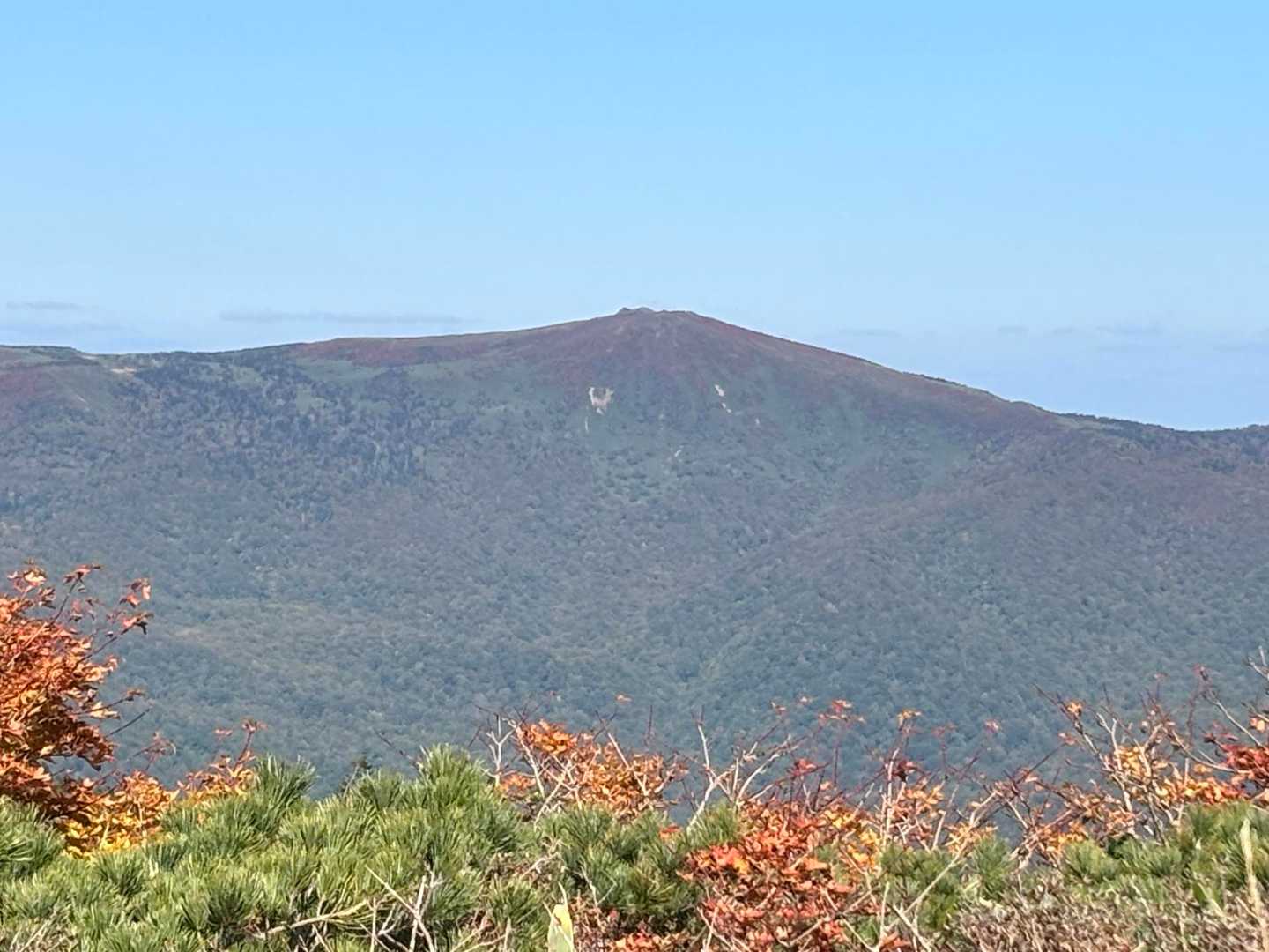 去年登った三ツ石山、赤く染まってる！
この日、ヤマッパーのかーやんさんが三ツ石山を登っていたんです。後から知ってビックリ。お互い、最高の日に来ましたねぇ😍