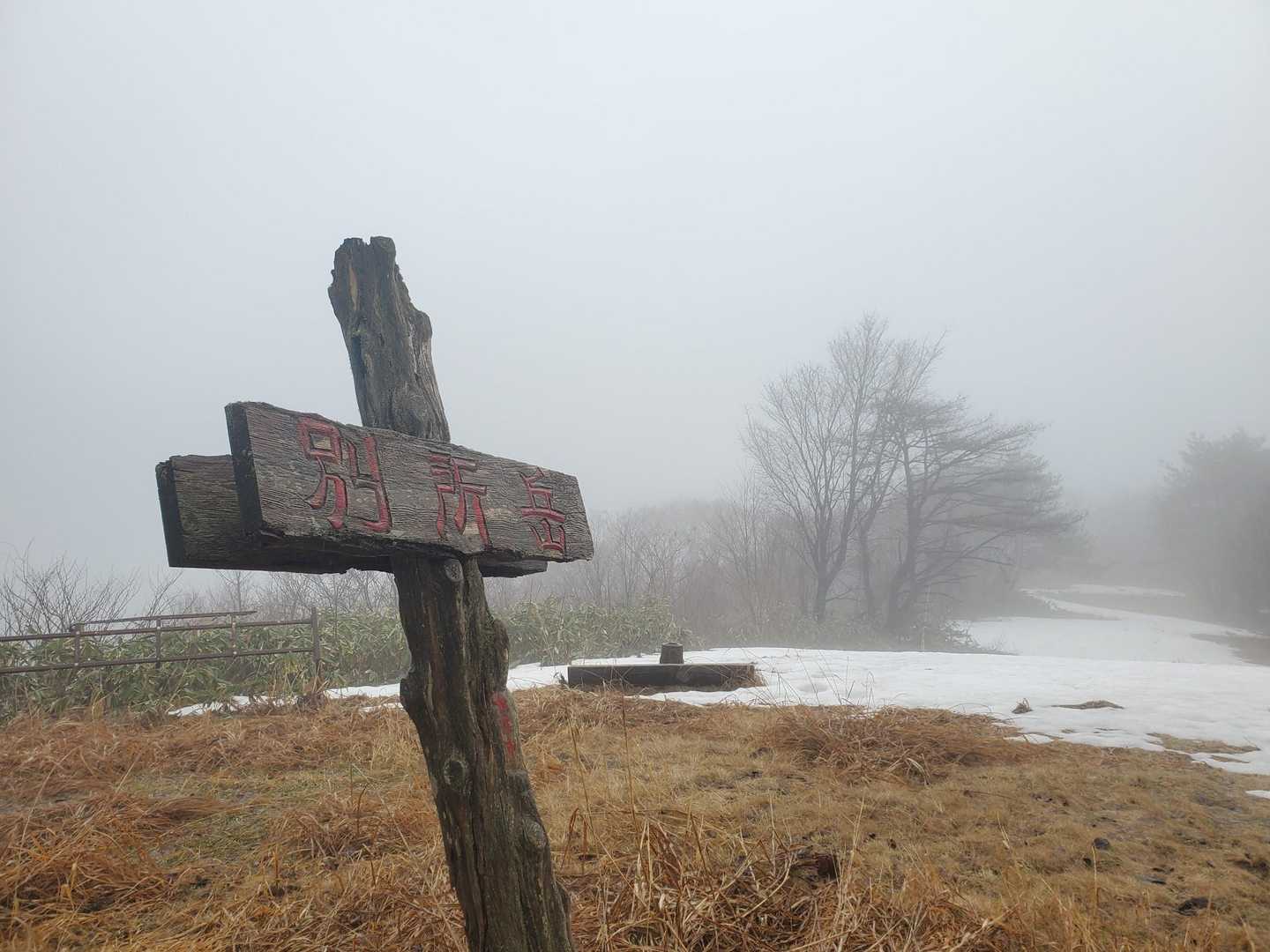 別所岳山頂に着いたー🏔️