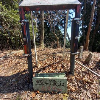 標高889m　天板に地図が張り付けられてました。気が付かなかった😰