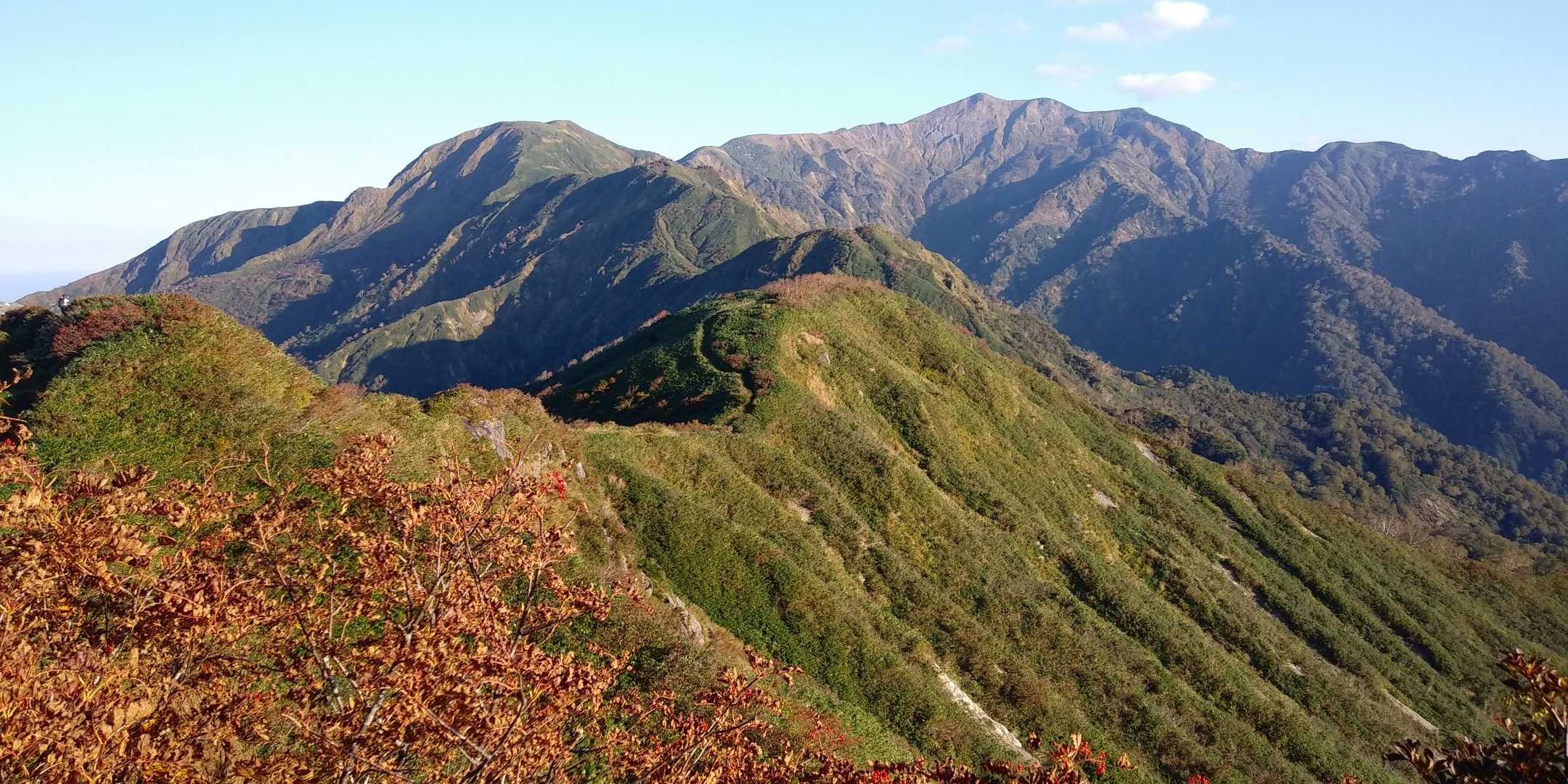 石徹白登山口-銚子ヶ峰-三ノ峰 往復コースの写真