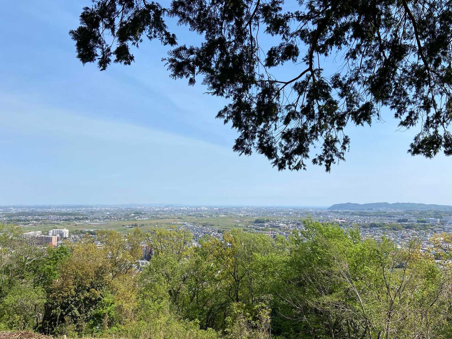 吾妻山からの眺め。