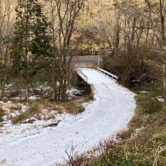 無事下山
パラパラと粉雪が降ってきました