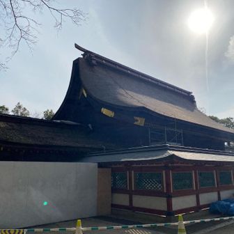 天満宮の大屋根は艶やかに。✨