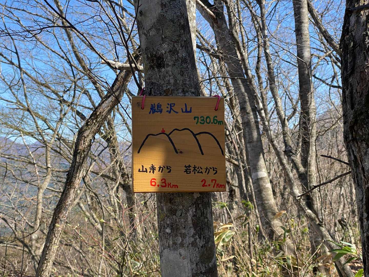 鵜沢山登頂