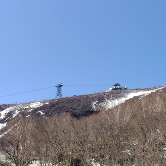 ロープウェイ動いてる