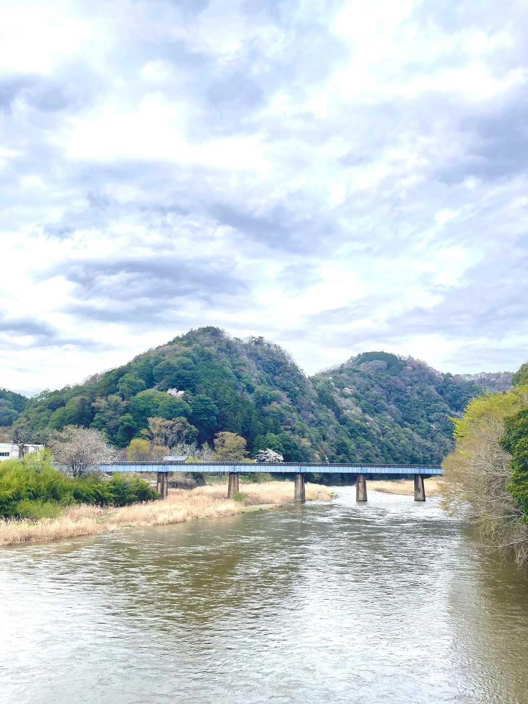 久慈川と水郡線の陸橋