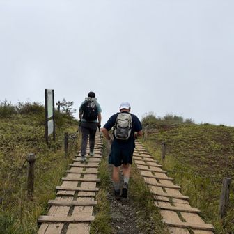 毛蟹さんと一緒に下山します💪