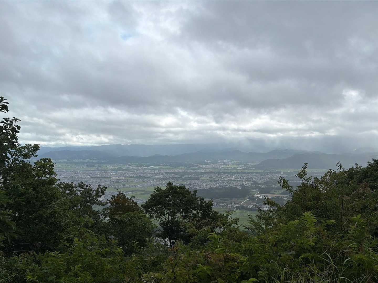 笹野山山頂からの景色