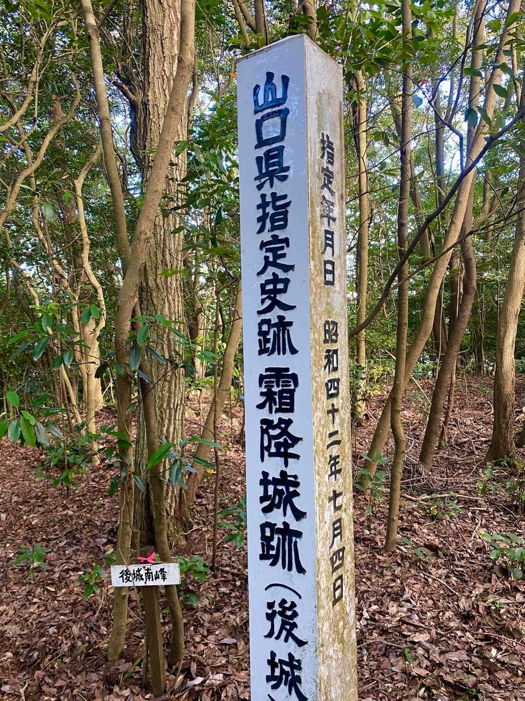 後城があったんですね