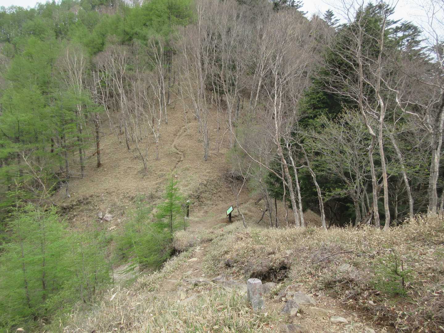 半月峠が見えてきた