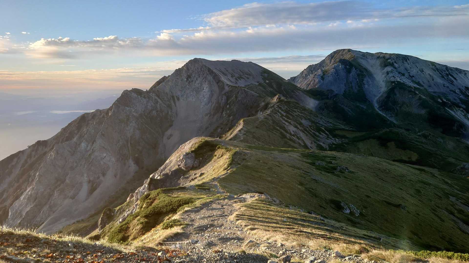 丸山-杓子岳-白馬鑓ヶ岳-猿倉登山口 縦走コースの写真