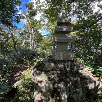 少し奥の方にこんな石灯篭みたいなものが🪨
