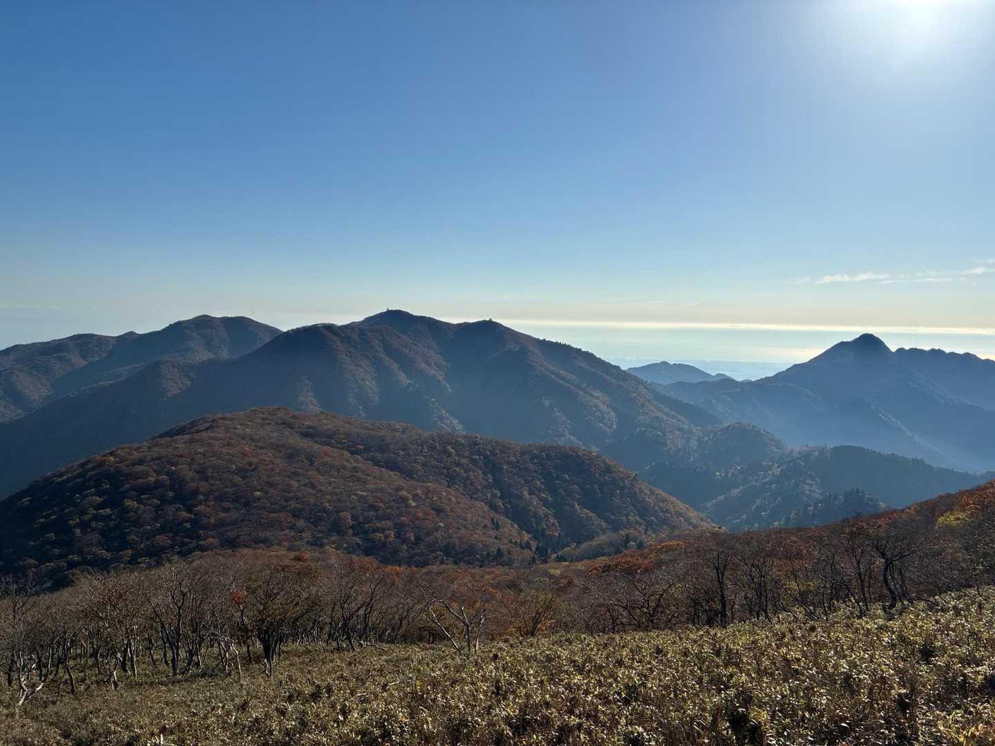 武平トンネル西駐車場登山口-沢谷峠-雨乞岳-杉峠-杉峠ノ頭 往復コースの写真