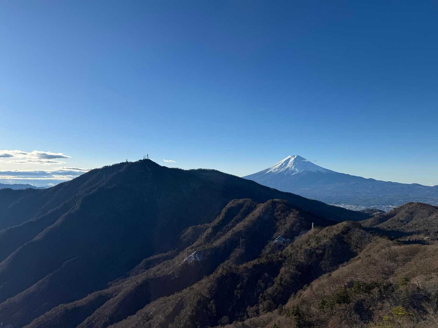 三ッ峠山⛰️と富士山🗻