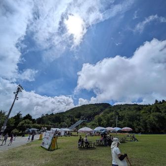 下山　晴れてきた👍
夏の終わりに来ることが出来て良かったです😁
今日はこれにて終了🙆