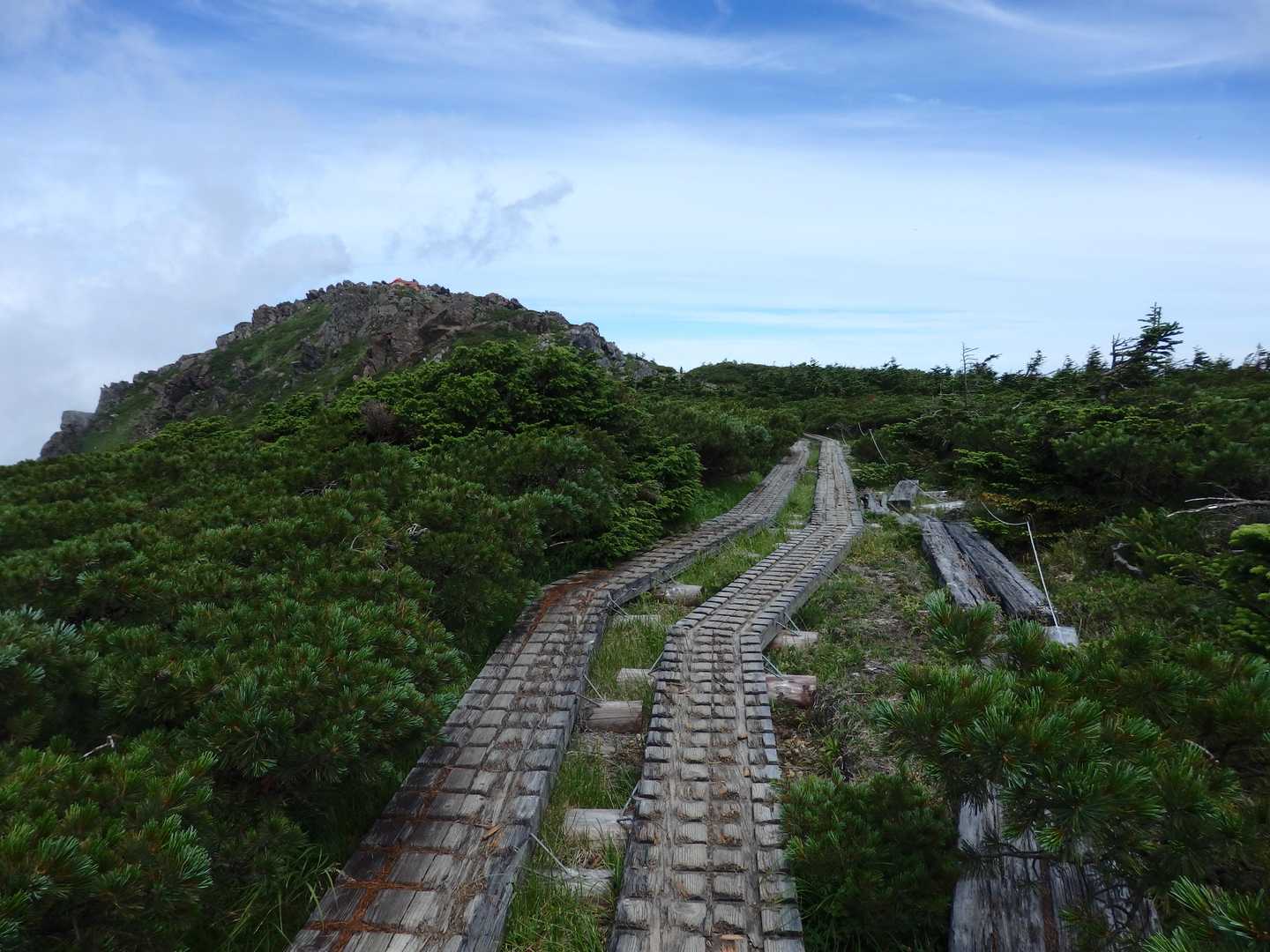小田越-早池峰山-中岳-鶏頭山 縦走コースの写真