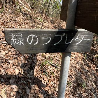 高速道路から見える、山の中腹にあるラブレターを見に行きます