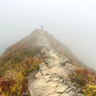 帰りの剣ヶ峰。