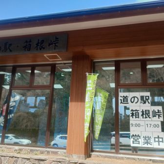 道の駅箱根峠　小規模で混んでます。
