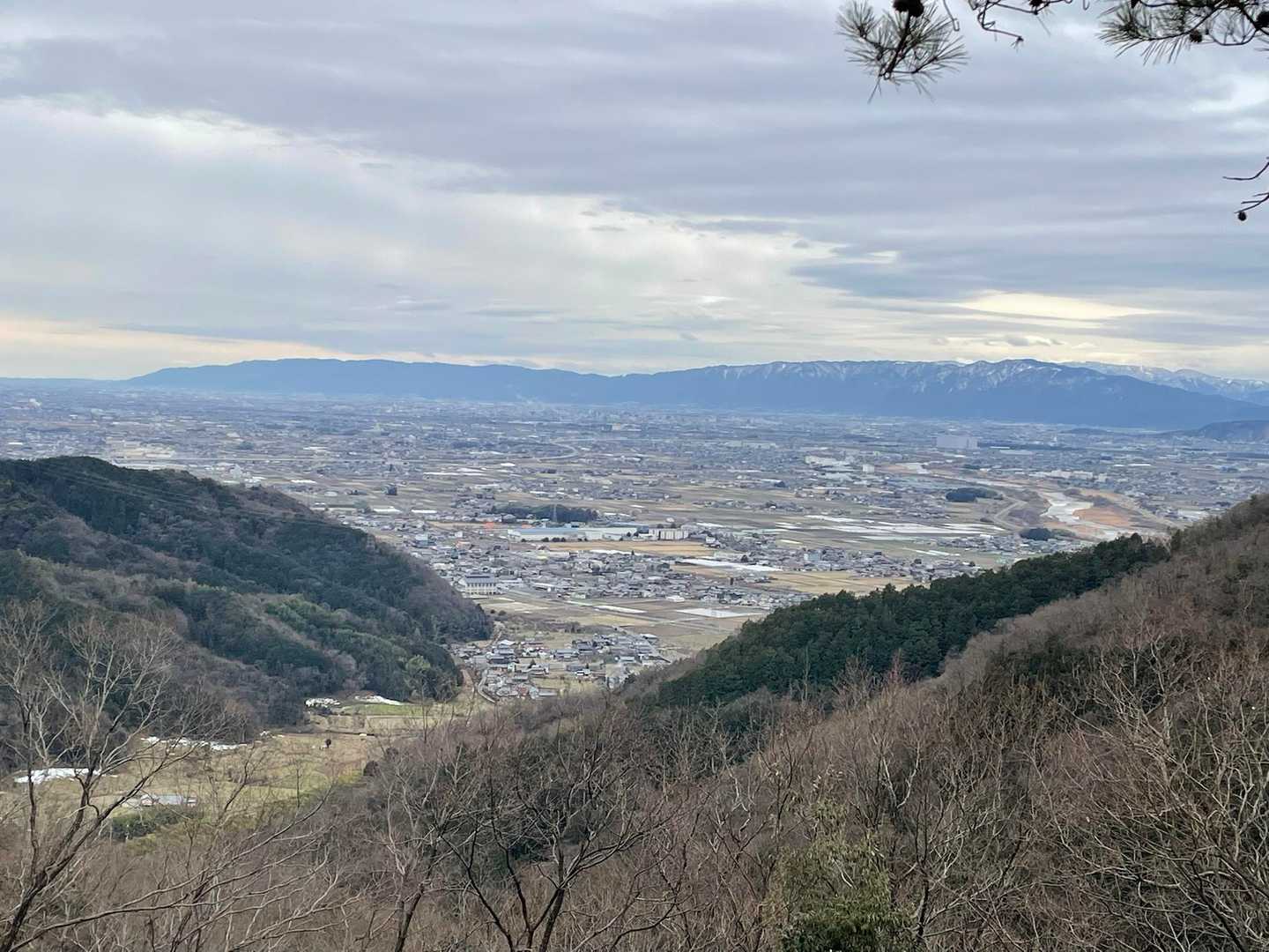 養老山地がしっかり見えるのね