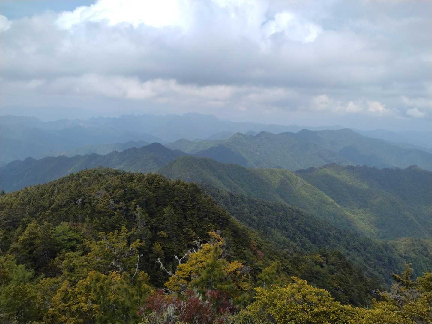 甲武信ヶ岳-三宝山-武信白岩山-大山-十文字峠 縦走コースの写真