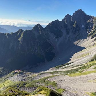 そろそろ富士山ともお別れ。ずっとこのカールを見ながら歩けるなんて贅沢すぎる。
