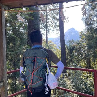 奥の院峰‼️さっきあそこにいた