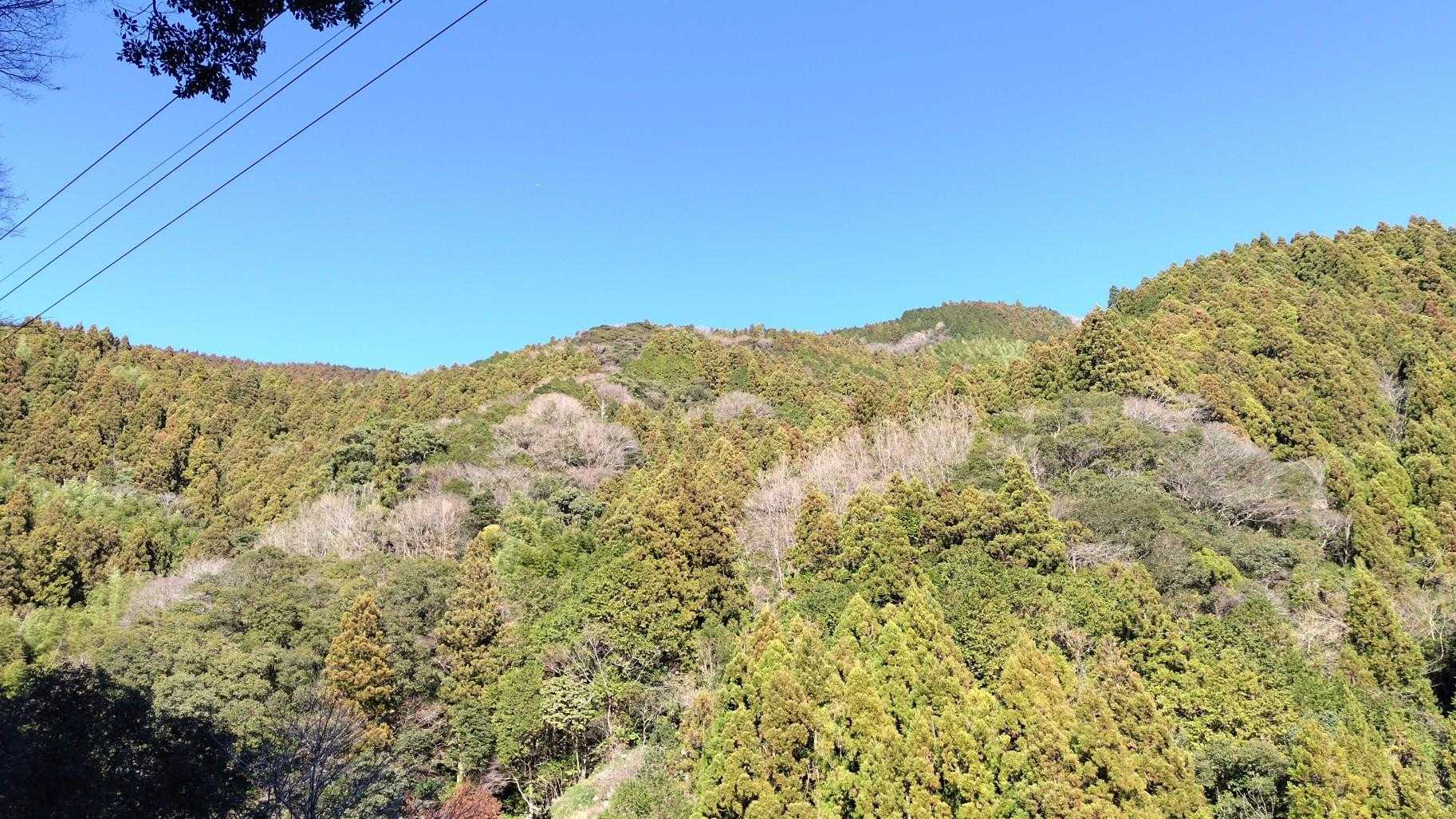 雪光山は、あの山の向こうに隠れてる？